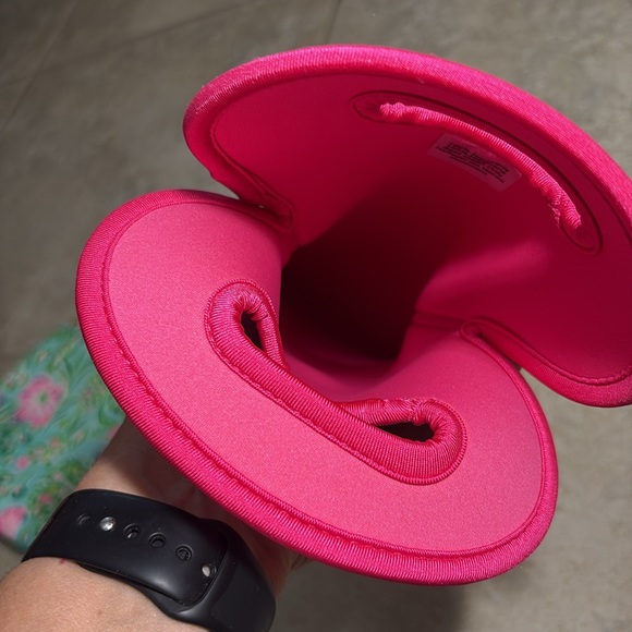 Lilly Pulitzer Coral Summer Beach Neoprene Wine Tote & Pouch Bag - Picture 5 of 13